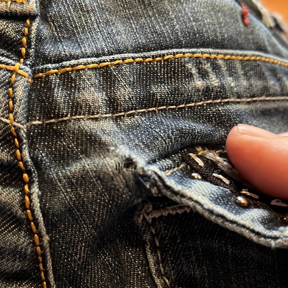 Plastic By Gly Flare Jeans made in USA size 26 - Picture 11 of 11